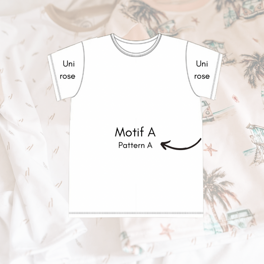 T-shirt Oversize  « Motif au choix/ uni rose pale »